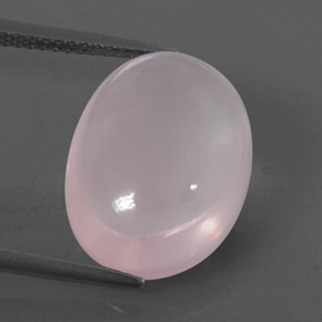 Quarzo rosa naturale rosa da 10,64 ct, trasparente, trasparente/traslucido