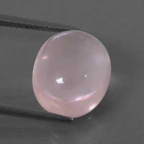 Quarzo rosa naturale rosa da 9,72 ct, trasparente, trasparente/traslucido