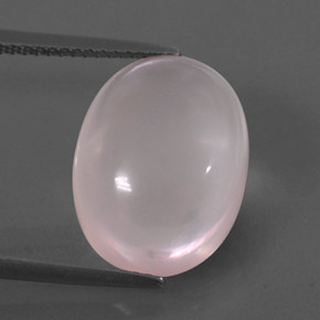 Quarzo rosa naturale rosa da 10,46 ct, trasparente, trasparente/traslucido