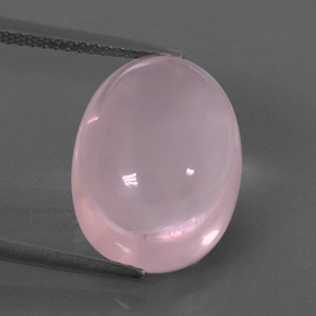 Quarzo rosa naturale rosa da 10,87 ct, trasparente, trasparente/traslucido