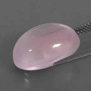 Quarzo rosa naturale rosa da 10,87 ct, trasparente, trasparente/traslucido