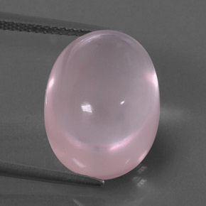 Quarzo rosa naturale rosa da 13,49 ct, trasparente, trasparente/traslucido