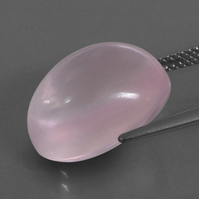Quarzo rosa naturale rosa da 13,49 ct, trasparente, trasparente/traslucido