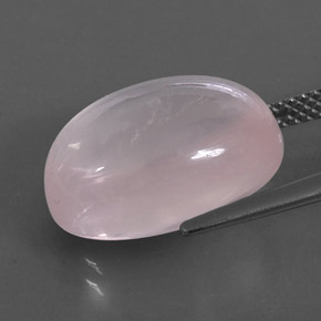 Quarzo rosa naturale rosa da 12,90 ct, trasparente, trasparente/traslucido