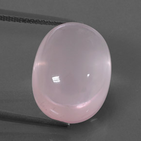 Quarzo rosa naturale rosa da 13,47 ct, trasparente, trasparente/traslucido