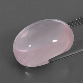 Quarzo rosa naturale rosa da 13,47 ct, trasparente, trasparente/traslucido