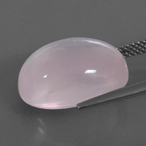 Quarzo rosa naturale rosa da 11,90 ct, trasparente, trasparente/traslucido