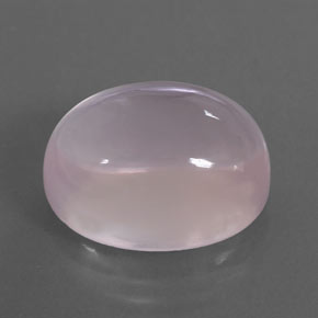 Quarzo rosa naturale rosa da 12,86 ct, taglio ovale, trasparente