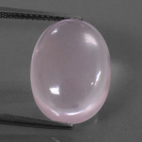 Quarzo rosa naturale rosa da 9,98 ct, taglio ovale, trasparente