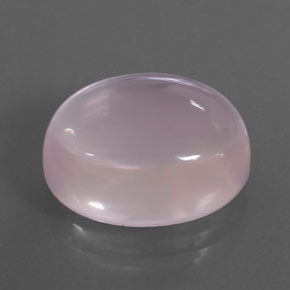 Quarzo rosa naturale rosa da 12,72 ct, taglio ovale, trasparente