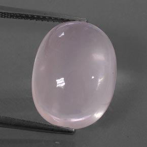 Quarzo rosa Rosa naturale da 10.59 ct, Taglio ovale, Trasparente