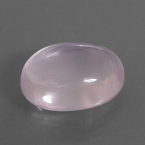 Quarzo rosa naturale rosa da 10,77 ct, taglio ovale, trasparente