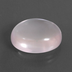 Quarzo rosa naturale rosa da 10,39 ct, taglio ovale, trasparente