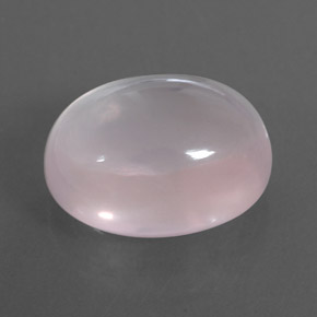 Quarzo rosa naturale rosa da 12,63 ct, taglio ovale, trasparente