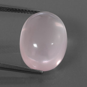 Quarzo rosa naturale rosa da 12,42 ct, trasparente, trasparente/traslucido
