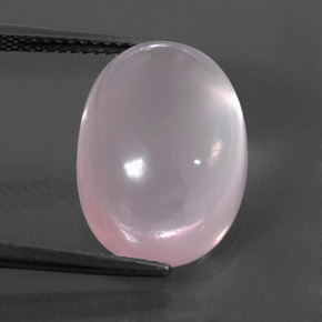 Quarzo rosa naturale rosa da 12,85 ct, trasparente, trasparente/traslucido