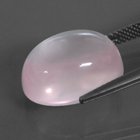 Quarzo rosa naturale rosa da 12,85 ct, trasparente, trasparente/traslucido