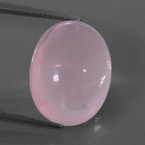 Quarzo rosa naturale rosa da 12,62 ct, trasparente, trasparente/traslucido