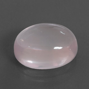 Quarzo rosa Rosa Molto Chiaro naturale da 12.08 ct, Taglio ovale, Trasparente