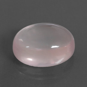 Quarzo rosa naturale rosa da 11,47 ct, taglio ovale, trasparente