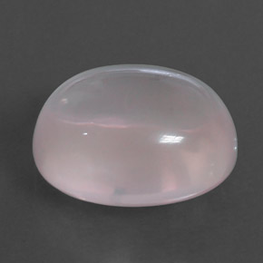 Quarzo rosa naturale rosa da 8,63 ct, taglio ovale, trasparente
