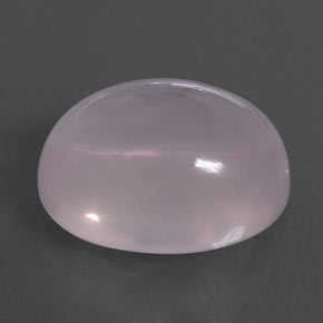 Quarzo rosa naturale rosa da 11,87 ct, taglio ovale, trasparente
