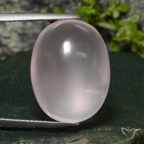 22.88ct Naturale Rosa molto chiaro Quarzo rosa, Ovale, Trasparente