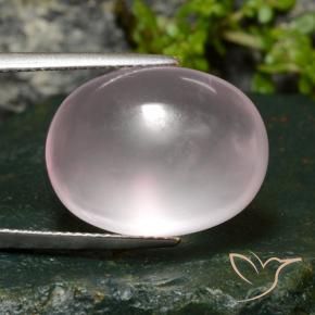 Quarzo rosa Rosa molto chiaro naturale da 22.88 ct, Ovale, Trasparente