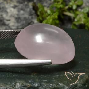 Quarzo rosa Rosa molto chiaro naturale da 22.88 ct, Ovale, Trasparente