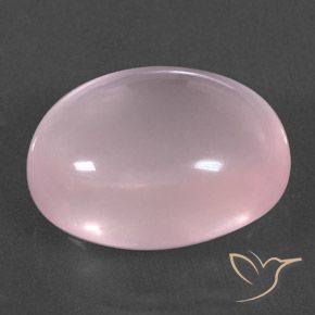 Quarzo rosa Rosa rosa naturale da 22.92 ct, Ovale, Trasparente
