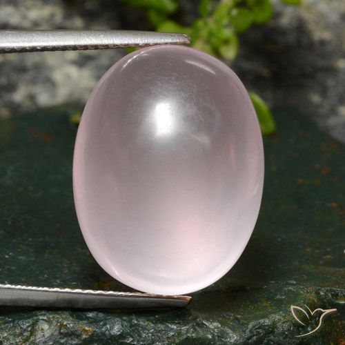 26.89ct Naturale Rosa chiaro Quarzo rosa, Ovale, Trasparente