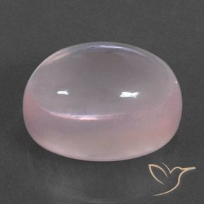 Quarzo rosa Rosa chiaro naturale da 21.17 ct, Ovale, Trasparente
