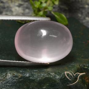 Quarzo rosa Rosa rosa naturale da 20.08 ct, Ovale, Trasparente
