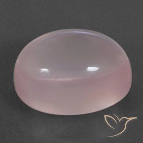 Quarzo rosa Rosa rosa naturale da 19.84 ct, Ovale, Trasparente/Traslucido