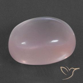 Quarzo rosa Rosa chiaro naturale da 18.41 ct, Ovale, Trasparente