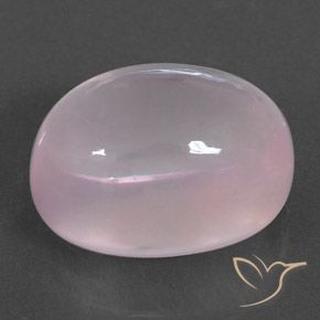 Quarzo rosa Rosa gomma da masticare naturale da 19.62 ct, Ovale, Trasparente