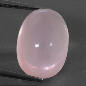 Quarzo rosa naturale rosa da 19,79 ct, trasparente, trasparente/traslucido