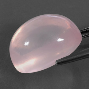 Quarzo rosa naturale rosa da 19,79 ct, trasparente, trasparente/traslucido