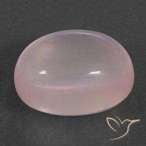 Quarzo rosa Rosa chiaro naturale da 18.97 ct, Ovale, Trasparente/Traslucido
