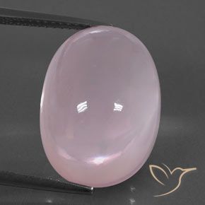 19.02ct Naturale Light Pink  Quarzo rosa, Ovale, Trasparente