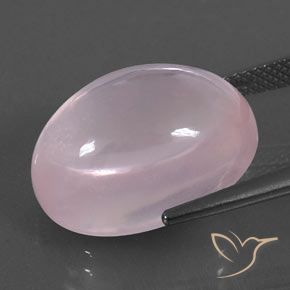 Quarzo rosa Light Pink  naturale da 19.02 ct, Ovale, Trasparente