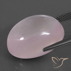 Quarzo rosa Light Pink  naturale da 24.14 ct, Ovale, Trasparente