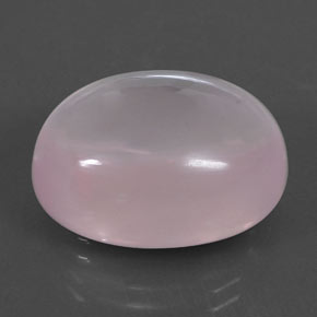 Quarzo rosa naturale rosa da 24,48 ct, taglio ovale, trasparente