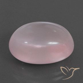Quarzo rosa Rosa chiaro naturale da 15.59 ct, Ovale, Trasparente