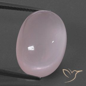 17.36ct Naturale Rosa chiaro Quarzo rosa, Ovale, Trasparente/Traslucido