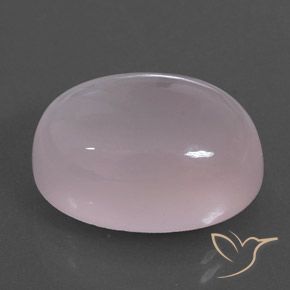 Quarzo rosa Rosa chiaro naturale da 17.36 ct, Ovale, Trasparente/Traslucido