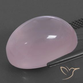 Quarzo rosa Rosa medio rosa naturale da 18.30 ct, Ovale, Trasparente/Traslucido