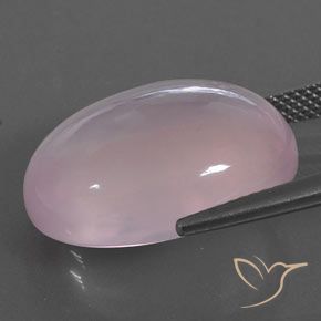 Quarzo rosa Rosa gomma da masticare naturale da 19.37 ct, Ovale, Trasparente