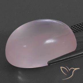 Quarzo rosa Light Pink  naturale da 24.88 ct, Ovale, Trasparente