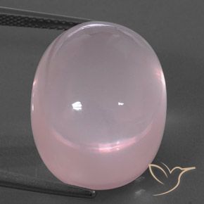 28.99ct Naturale Rosa rosa Quarzo rosa, Ovale, Trasparente